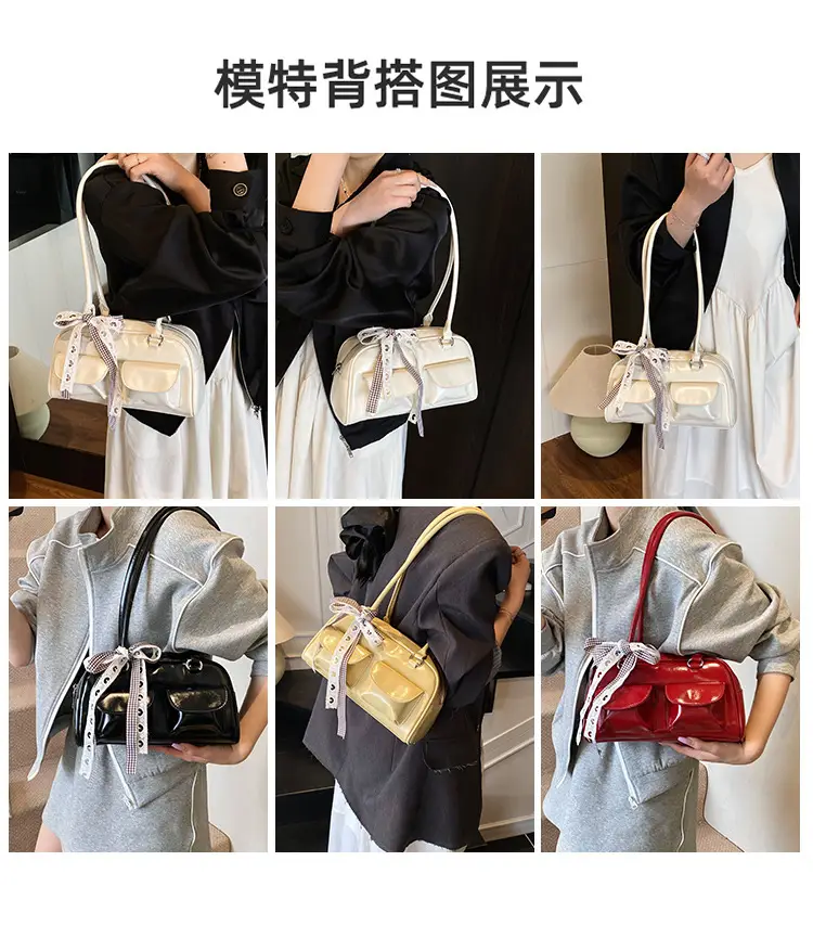 2025 Women's PU Leather Shoulder Bag with Bow — feature 4