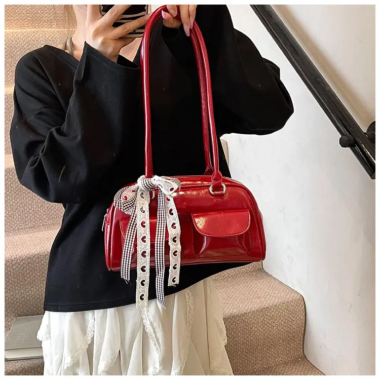 2025 Women's PU Leather Shoulder Bag with Bow — feature 44