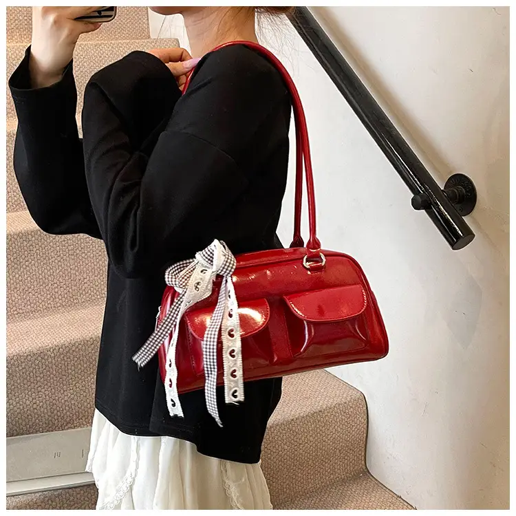 2025 Women's PU Leather Shoulder Bag with Bow — feature 45