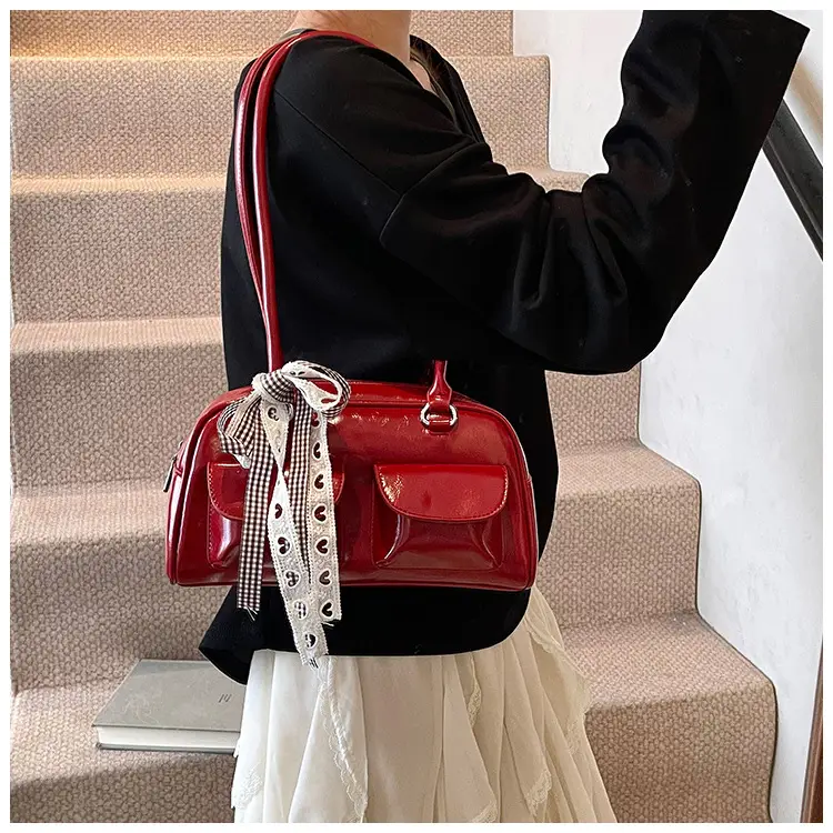 2025 Women's PU Leather Shoulder Bag with Bow — feature 46