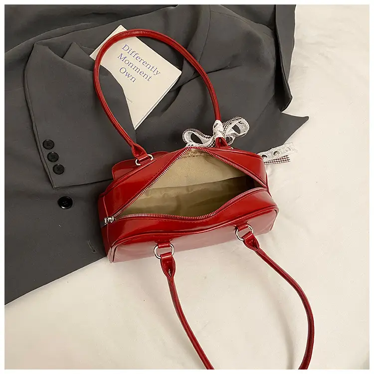 2025 Women's PU Leather Shoulder Bag with Bow — feature 48