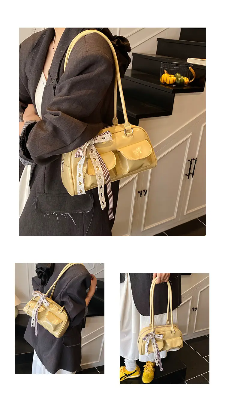 2025 Women's PU Leather Shoulder Bag with Bow — feature 5