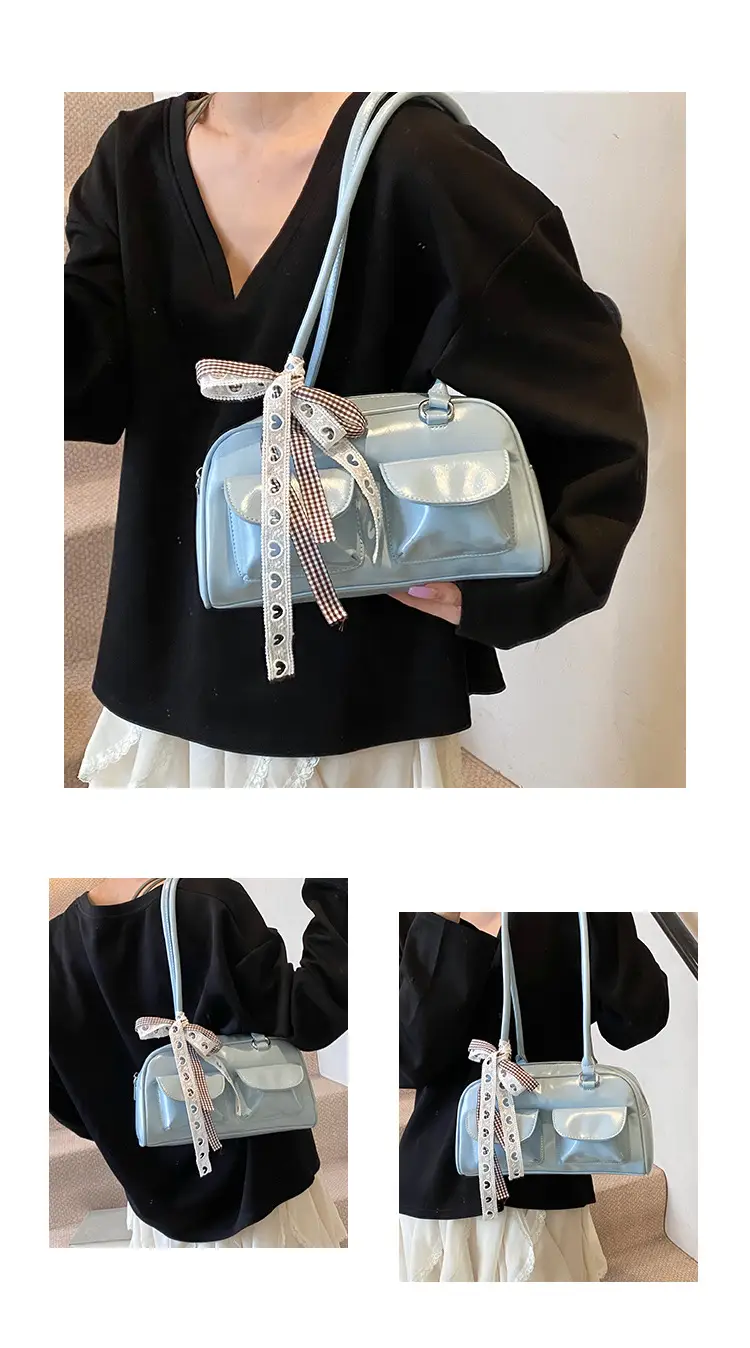 2025 Women's PU Leather Shoulder Bag with Bow — feature 6