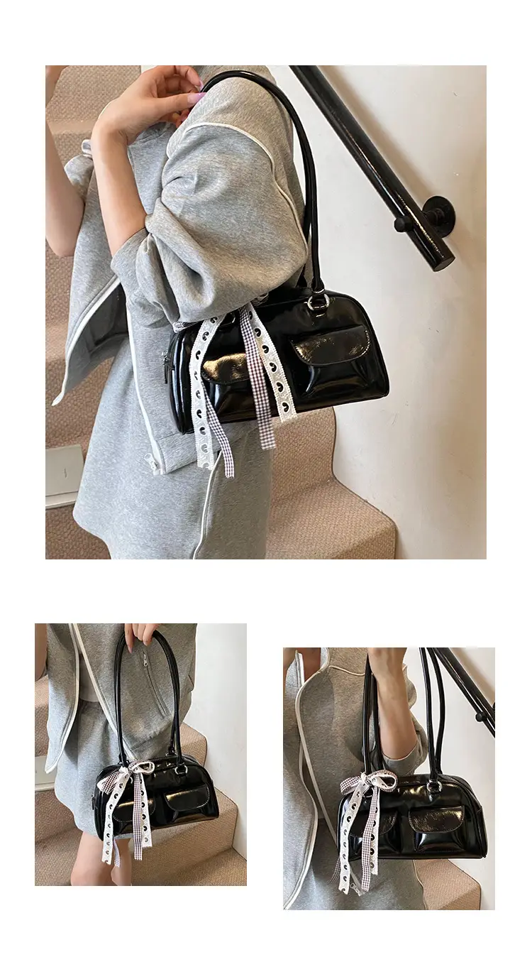 2025 Women's PU Leather Shoulder Bag with Bow — feature 7