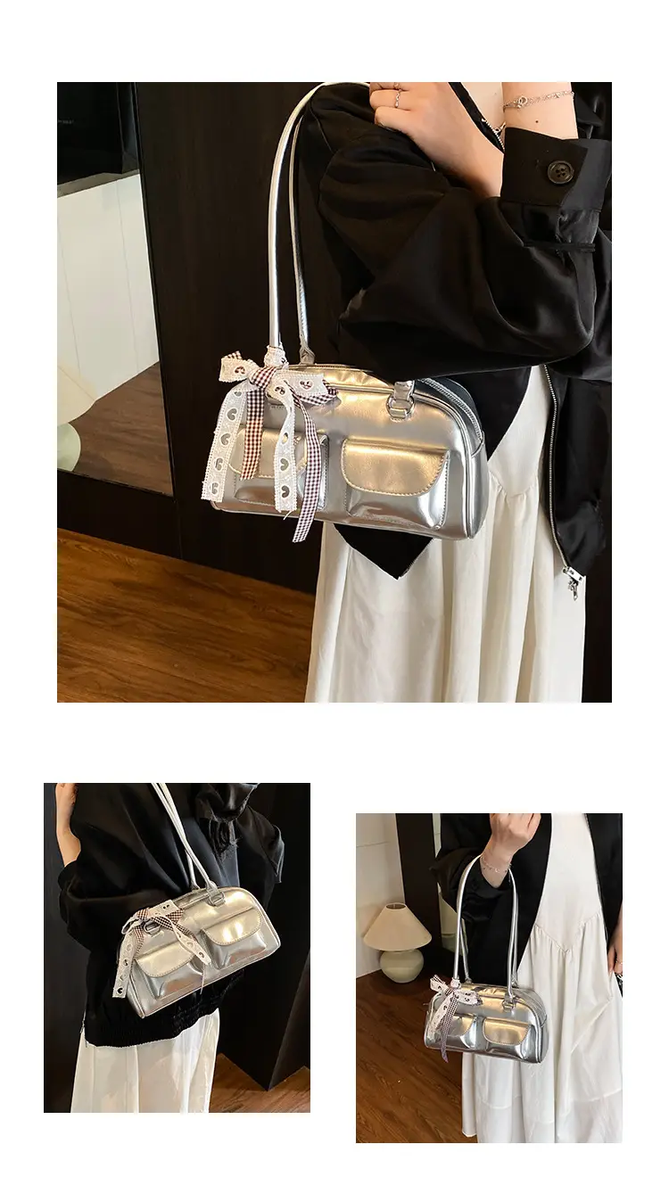 2025 Women's PU Leather Shoulder Bag with Bow — feature 9