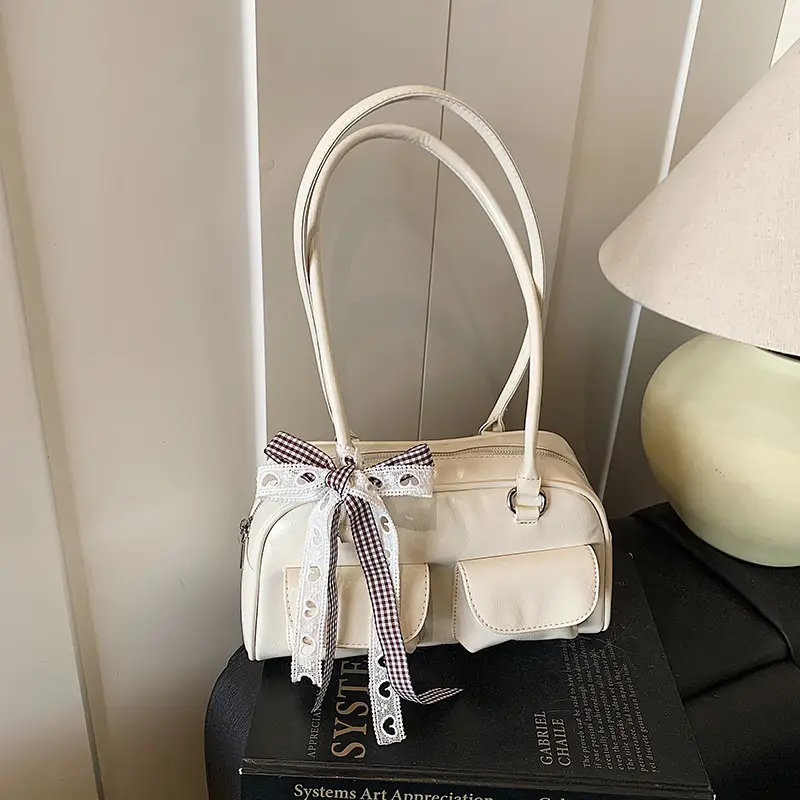 2025 Women's PU Leather Shoulder Bag with Bow - Image 6
