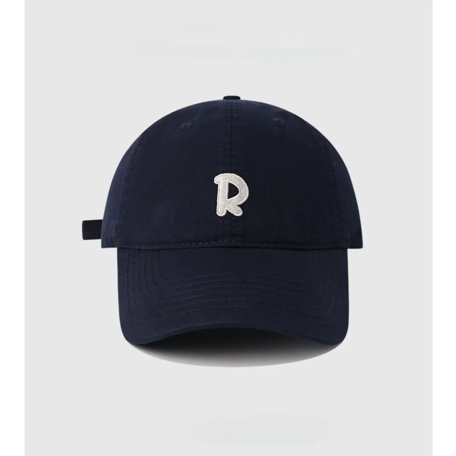 R Label Black Baseball Cap with Embroidered Logo — feature 11