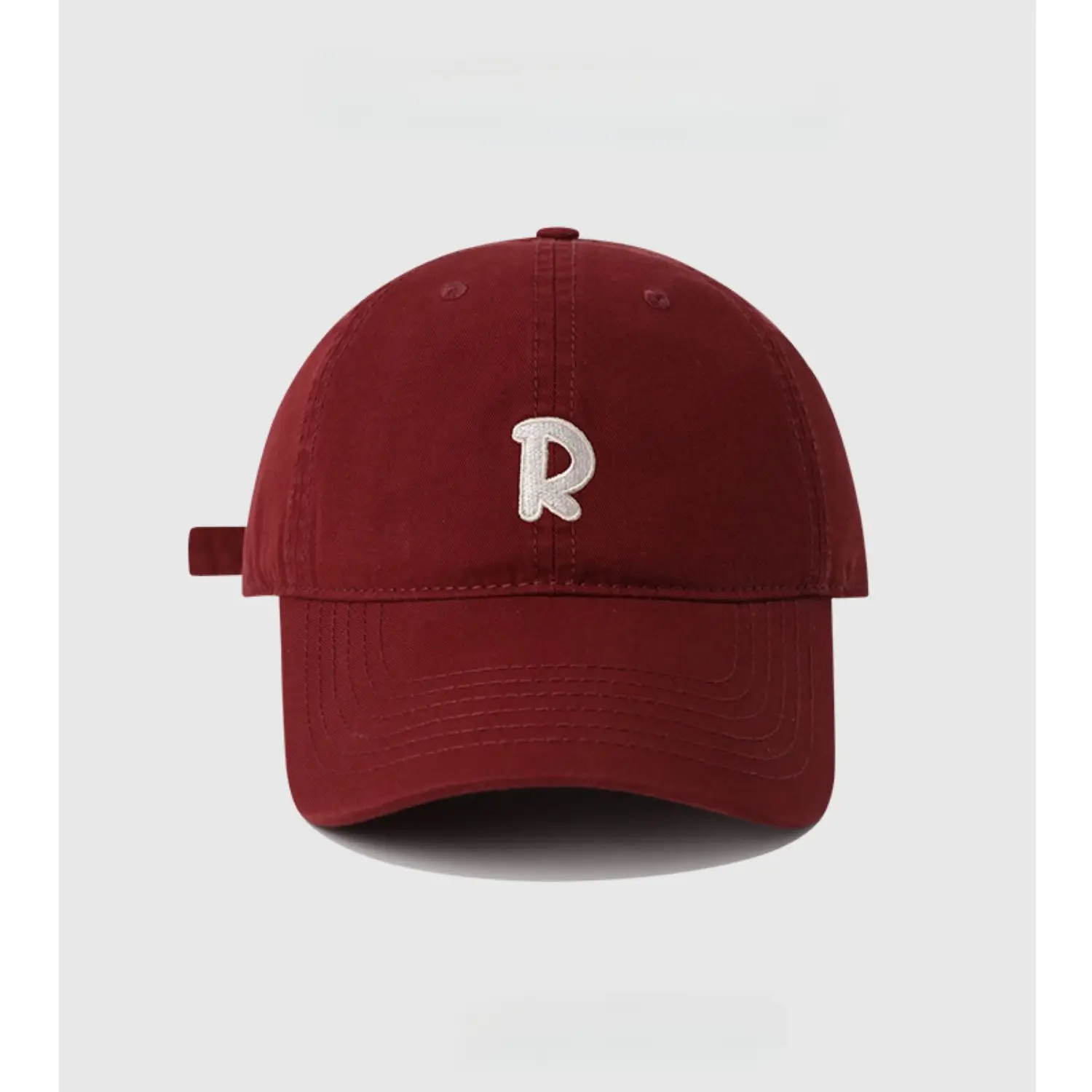 R Label Black Baseball Cap with Embroidered Logo — feature 12