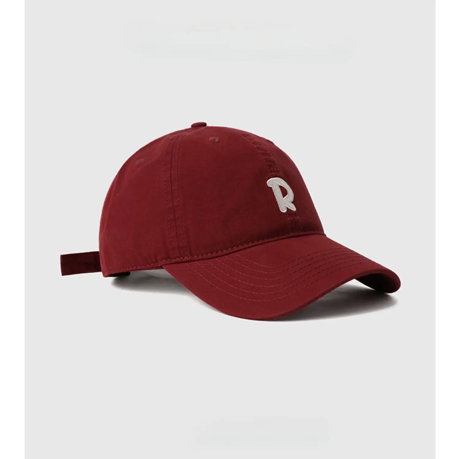 R Label Black Baseball Cap with Embroidered Logo — feature 15