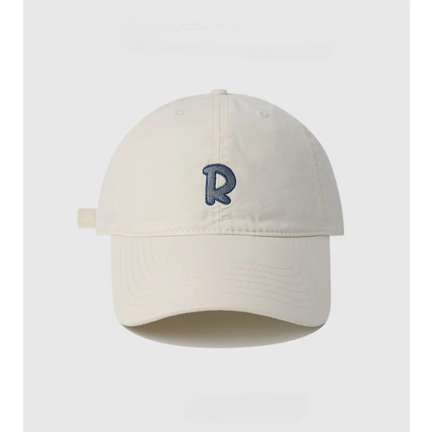 R Label Black Baseball Cap with Embroidered Logo — feature 6