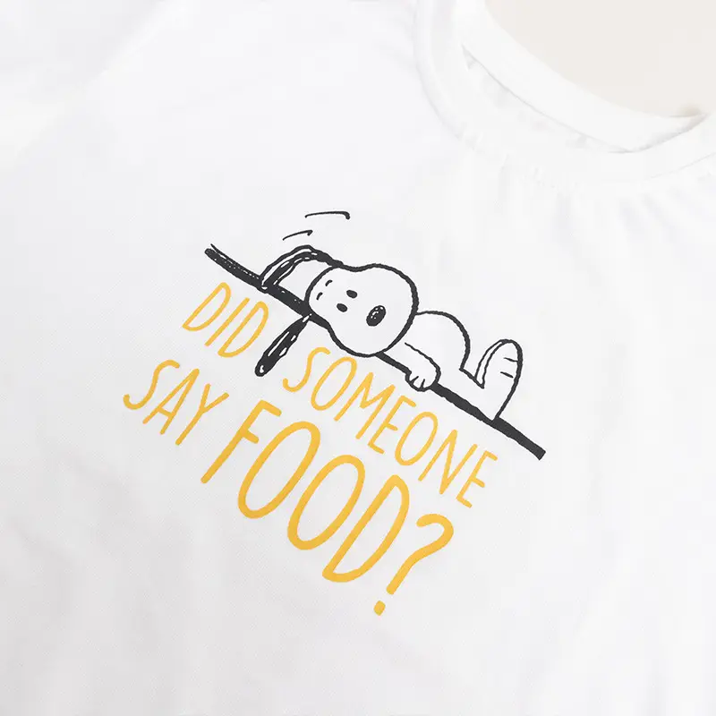 White Cartoon T-Shirt for Boys Summer Wear