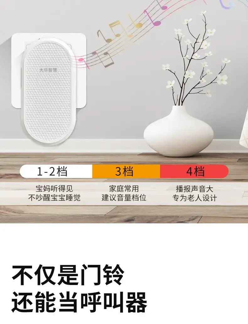 Dahua Smart Doorbell Wireless Remote Entry Clock Elderly Pager — feature 17