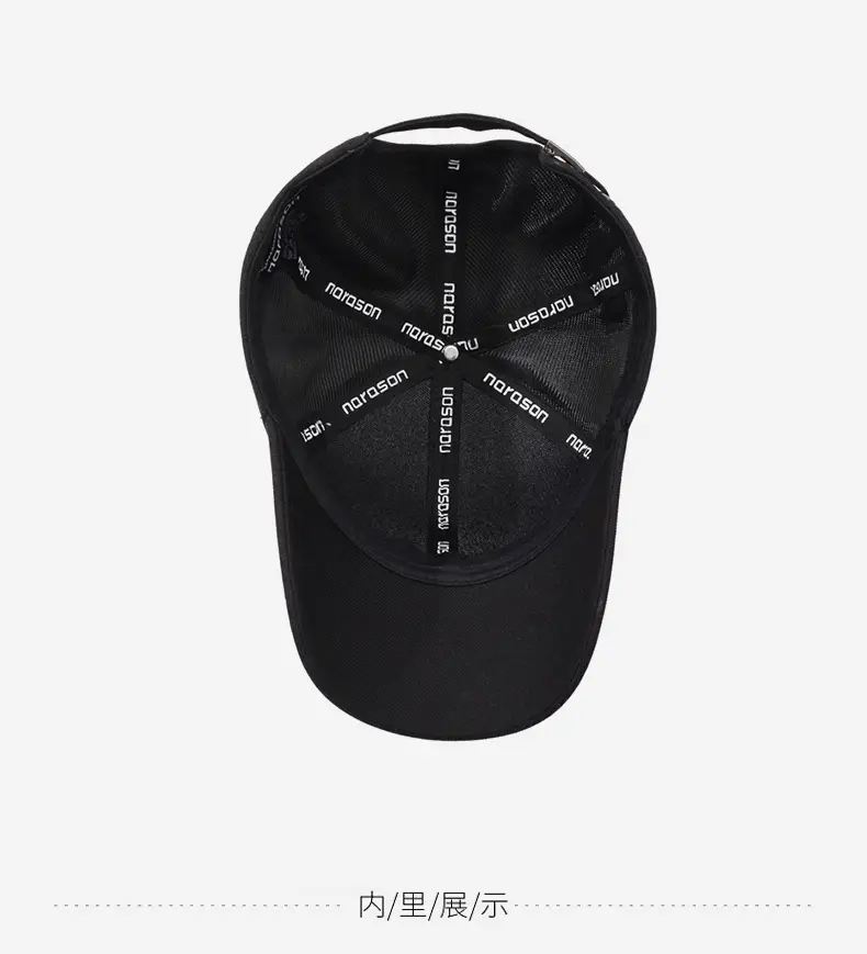 Men's Black Korean Style Baseball Cap Middle Age Travel Sun Hat — feature 13