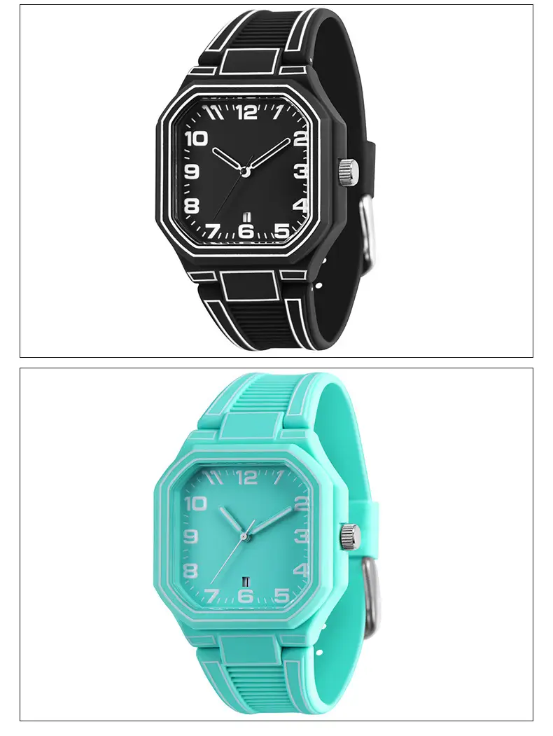 Anime Style Black Quartz Watch for Men Women — feature 10
