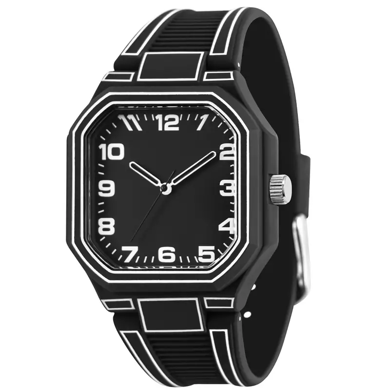 Anime Style Black Quartz Watch for Men Women - Image 10