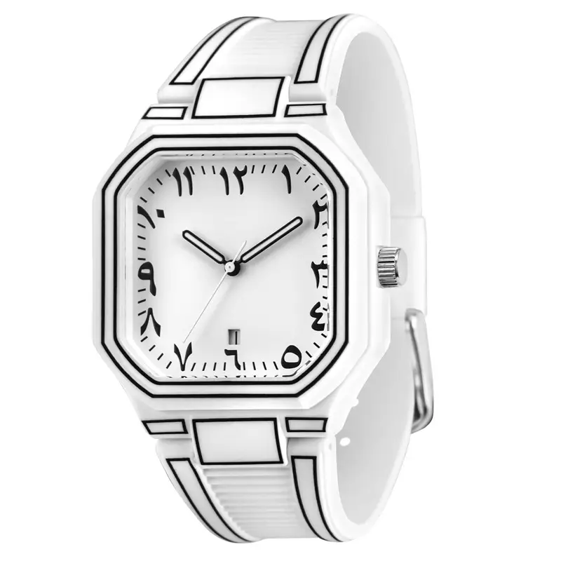 Anime Style Black Quartz Watch for Men Women - Image 2