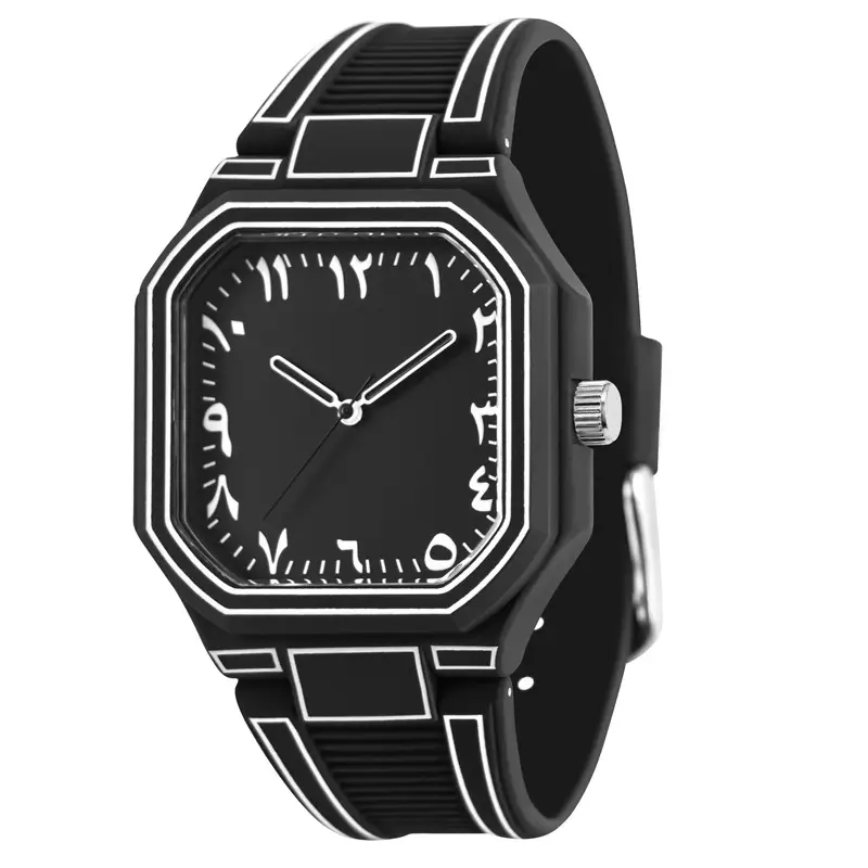 Anime Style Black Quartz Watch for Men Women - Image 8