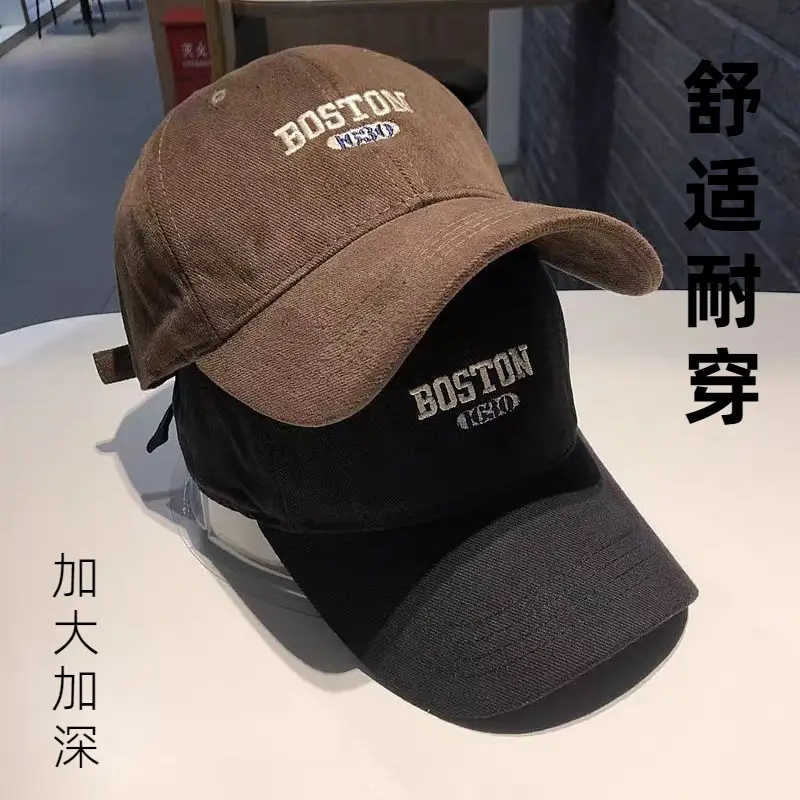 Women's Brushed Baseball Cap with Wide Brim & American Embroidery - Image 10