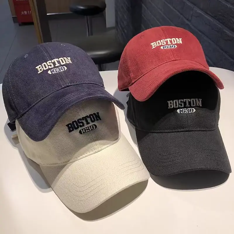 Women's Brushed Baseball Cap with Wide Brim & American Embroidery - Image 11
