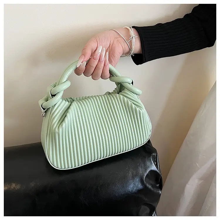 Women's Pleated Tan Shoulder Crossbody Bag 2026 — feature 22