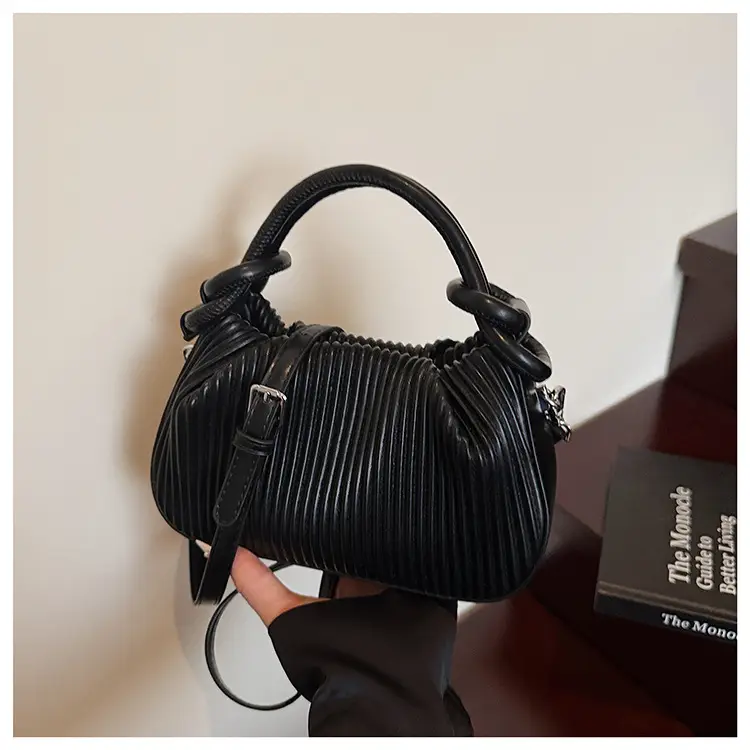 Women's Pleated Tan Shoulder Crossbody Bag 2026 — feature 39