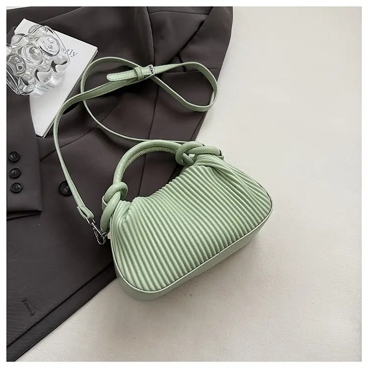 Women's Pleated Tan Shoulder Crossbody Bag 2026 — feature 49