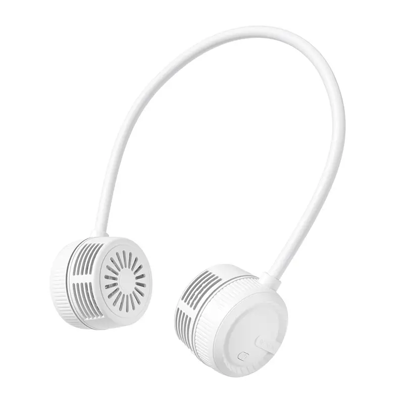 mini neck fan usb charging portable bladeless small fan portable storage folding neck hanging neck fan