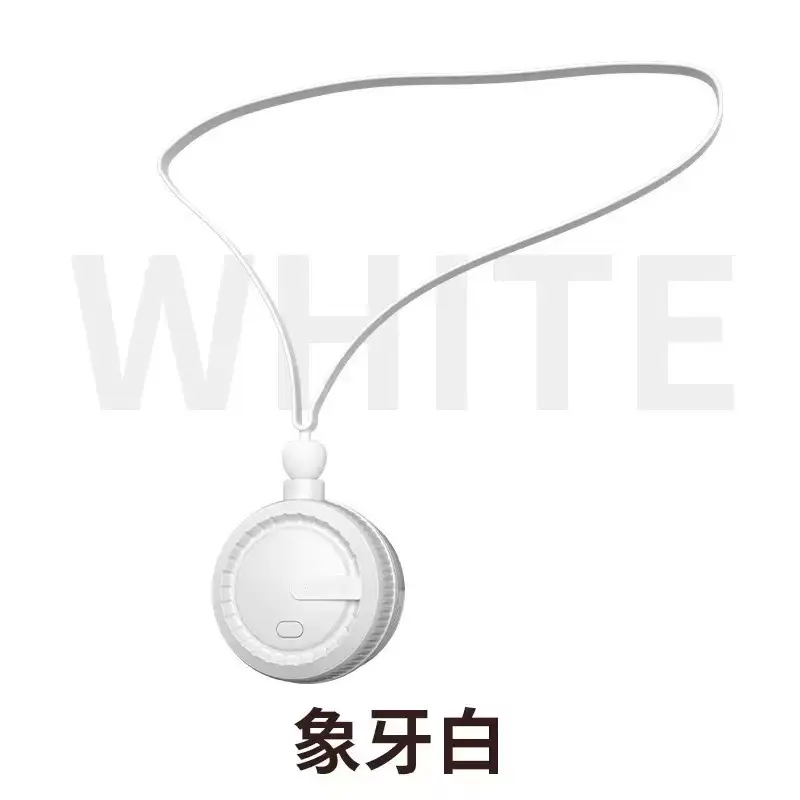 mini neck fan usb charging portable bladeless small fan portable storage folding neck hanging neck fan