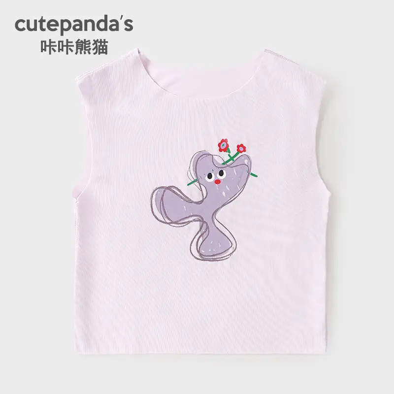 Kaka Panda Kids T-Shirt Yellow Rainbow Snail Short Sleeve - Image 27