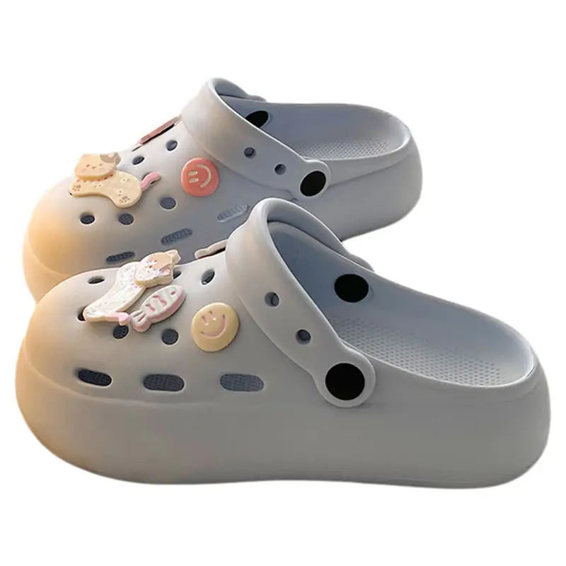 Summer Cute Beach Indoor Clogs for Women, Eva Couple Thick-Soled Anti-Odor Anti-Slip High-End Closed-Toe Sandals - Image 45