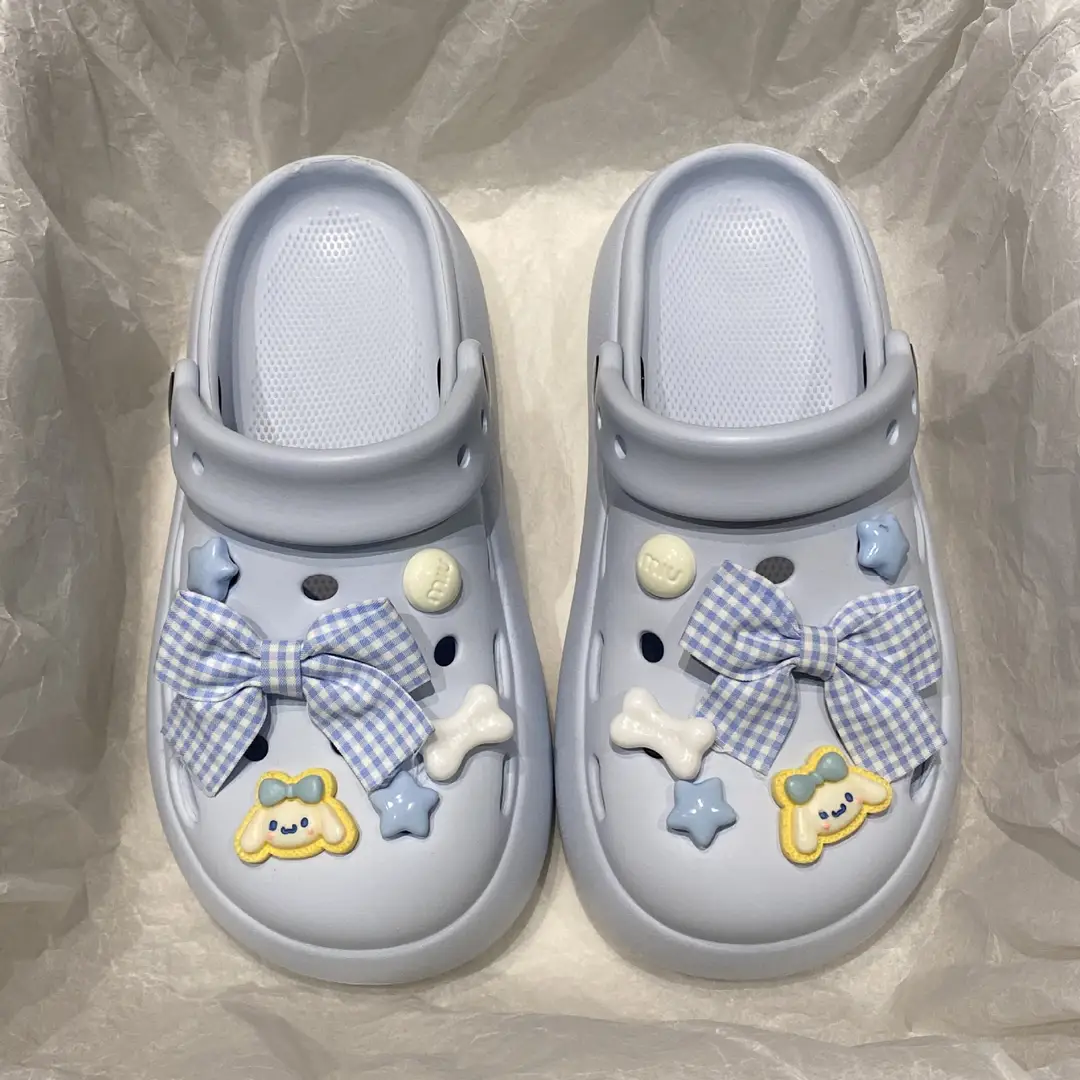 Summer Cute Beach Indoor Clogs for Women, Eva Couple Thick-Soled Anti-Odor Anti-Slip High-End Closed-Toe Sandals - Image 21