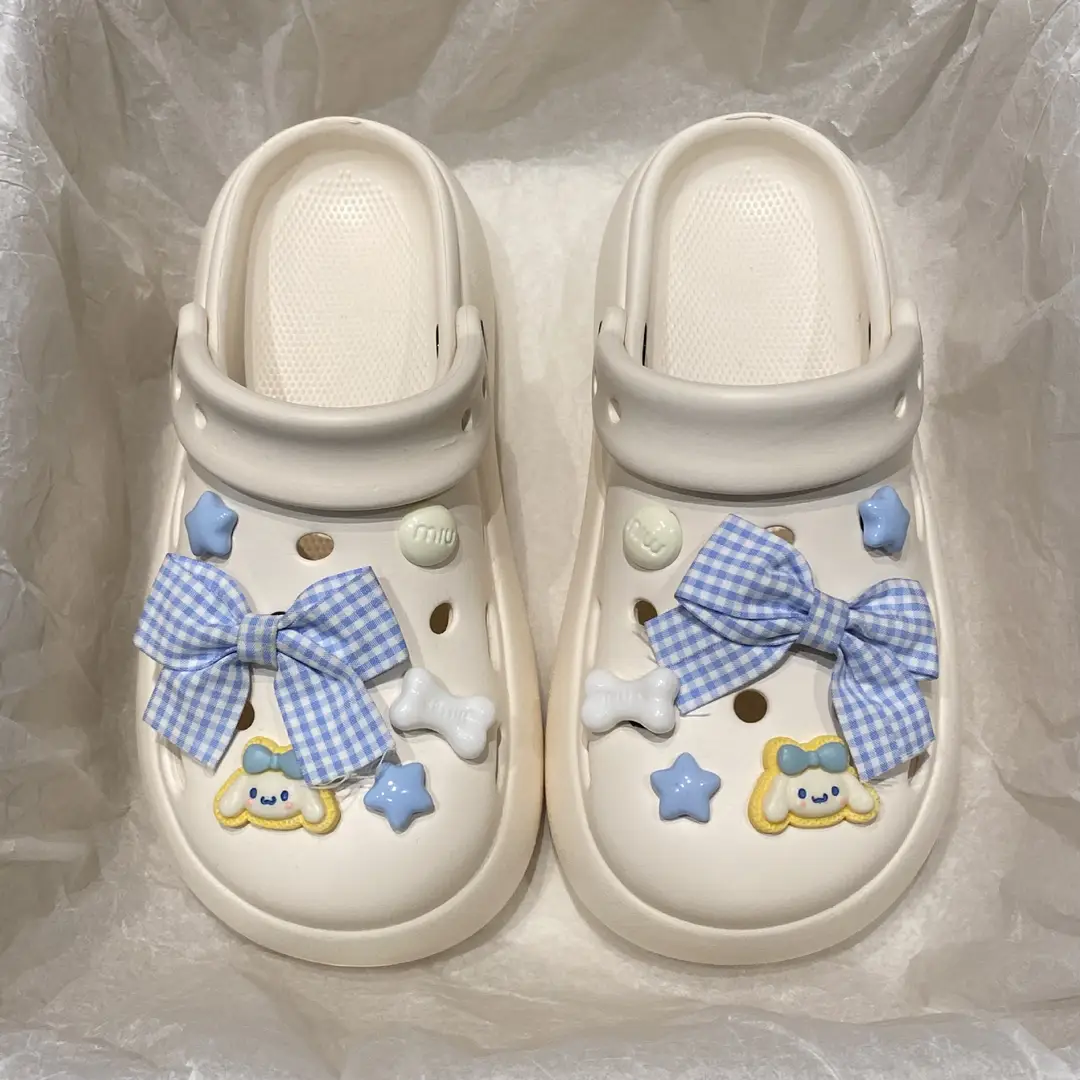 Summer Cute Beach Indoor Clogs for Women, Eva Couple Thick-Soled Anti-Odor Anti-Slip High-End Closed-Toe Sandals - Image 22