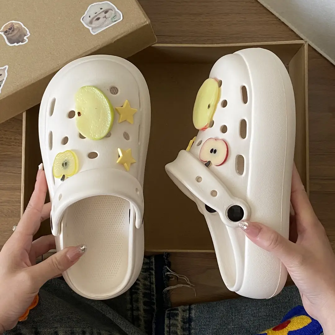 Summer Cute Beach Indoor Clogs for Women, Eva Couple Thick-Soled Anti-Odor Anti-Slip High-End Closed-Toe Sandals - Image 26