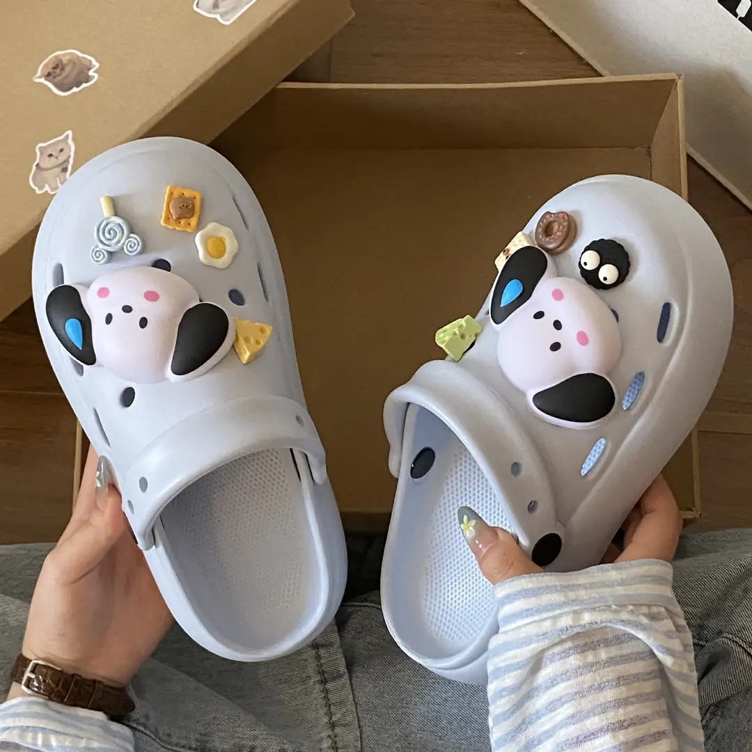 Summer Cute Beach Indoor Clogs for Women, Eva Couple Thick-Soled Anti-Odor Anti-Slip High-End Closed-Toe Sandals - Image 28