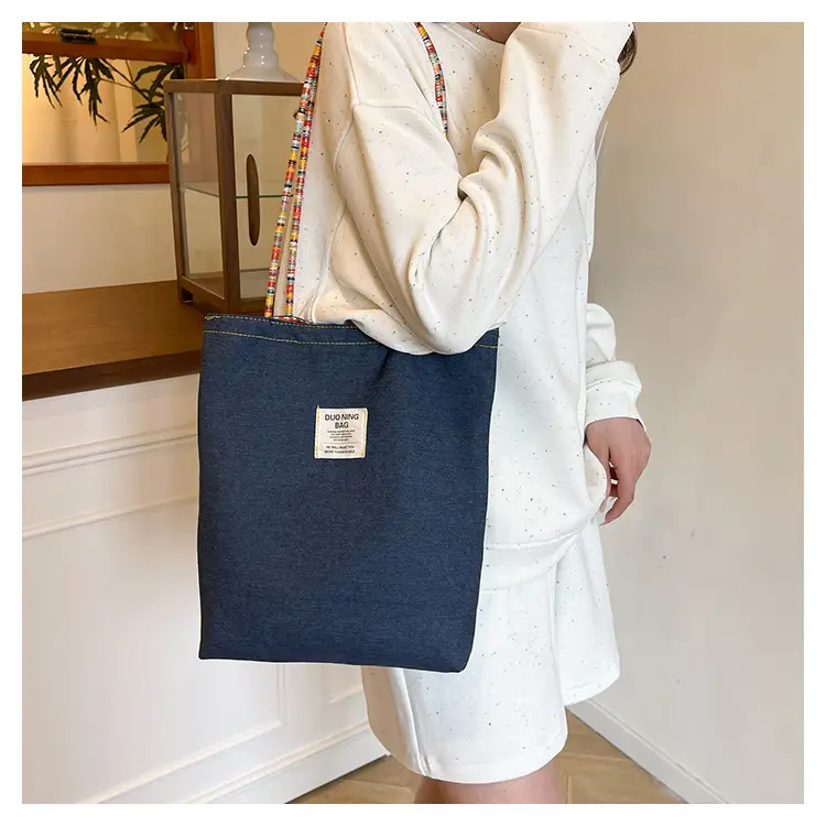 Women Plaid Handheld Tote Bag 2025 Red Blue — feature 20