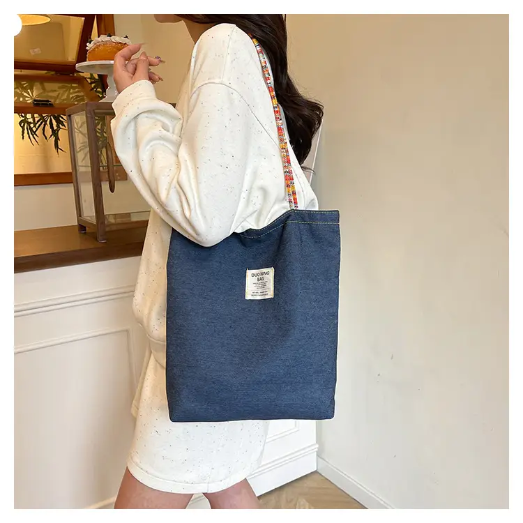 Women Plaid Handheld Tote Bag 2025 Red Blue — feature 22