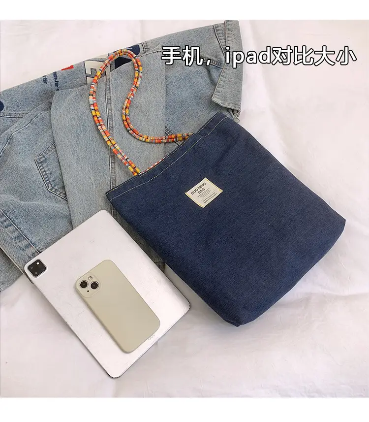 Women Plaid Handheld Tote Bag 2025 Red Blue — feature 5