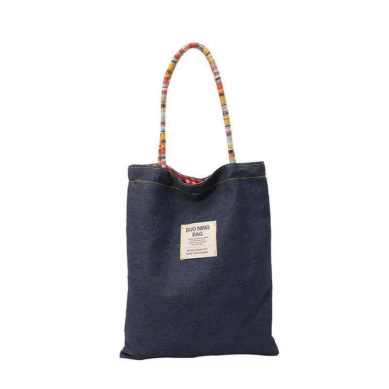 Women Plaid Handheld Tote Bag 2025 Red Blue - Image 2