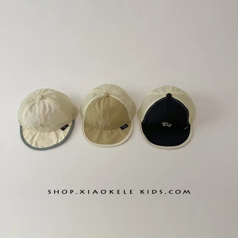 Baby Cap with Embroidered Puppy Design, Soft Bristle, Sun Protective, Quick-Drying Mesh, Baseball Cap - Image 8