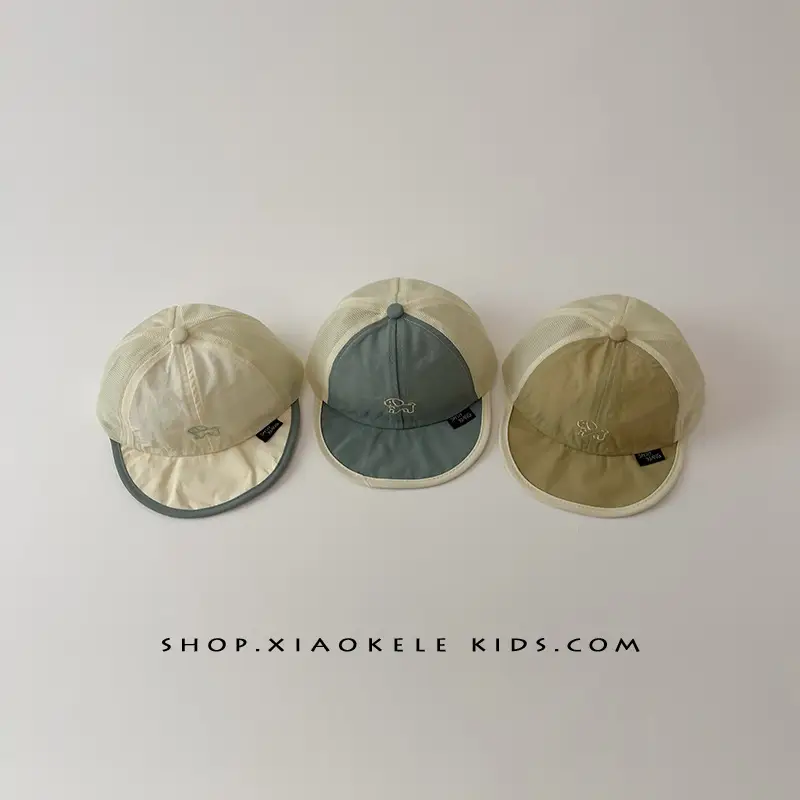 Baby Cap with Embroidered Puppy Design, Soft Bristle, Sun Protective, Quick-Drying Mesh, Baseball Cap — feature 5