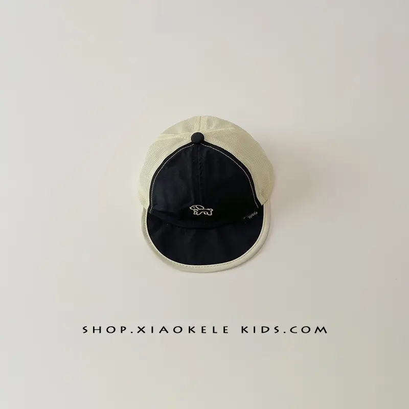 Baby Cap with Embroidered Puppy Design, Soft Bristle, Sun Protective, Quick-Drying Mesh, Baseball Cap - Image 5