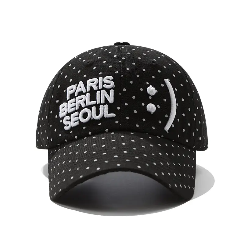 Korean Style Star Polka Dot Baseball Cap for Women