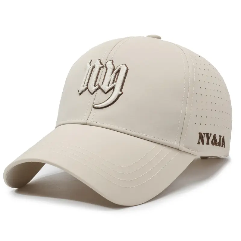 Men's Black NY&IA Embroidered Cap - Image 5