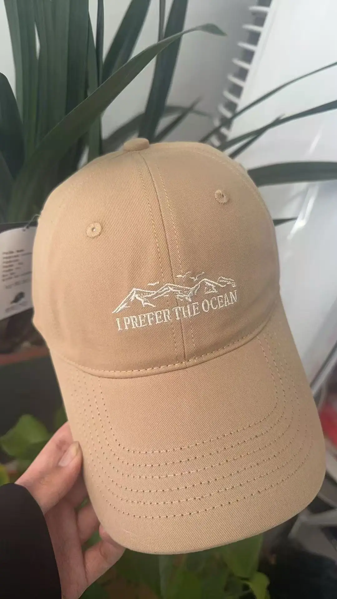 Women Cotton Mountain Cap White 1 Prepared Fire Ocean - Image 3