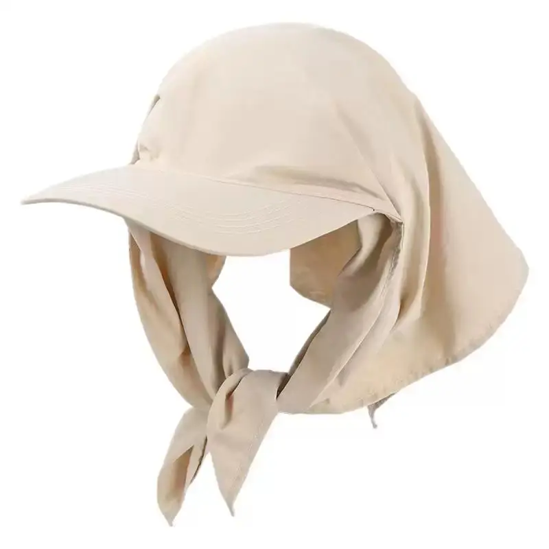 Women's Sun Cap with Lace-Up Band & Shade - Image 8