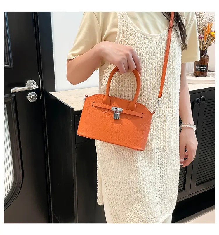 Pink Leather Shoulder Bag Women 2025 New Spring Summer — feature 15