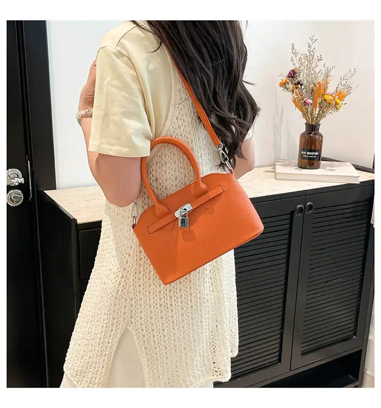 Pink Leather Shoulder Bag Women 2025 New Spring Summer — feature 16