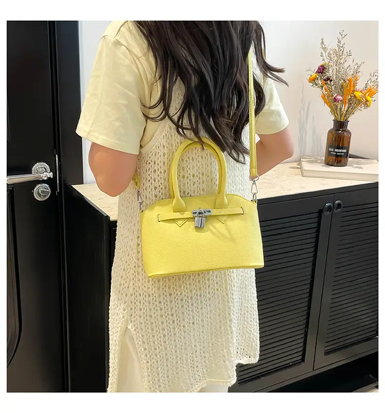 Pink Leather Shoulder Bag Women 2025 New Spring Summer — feature 19