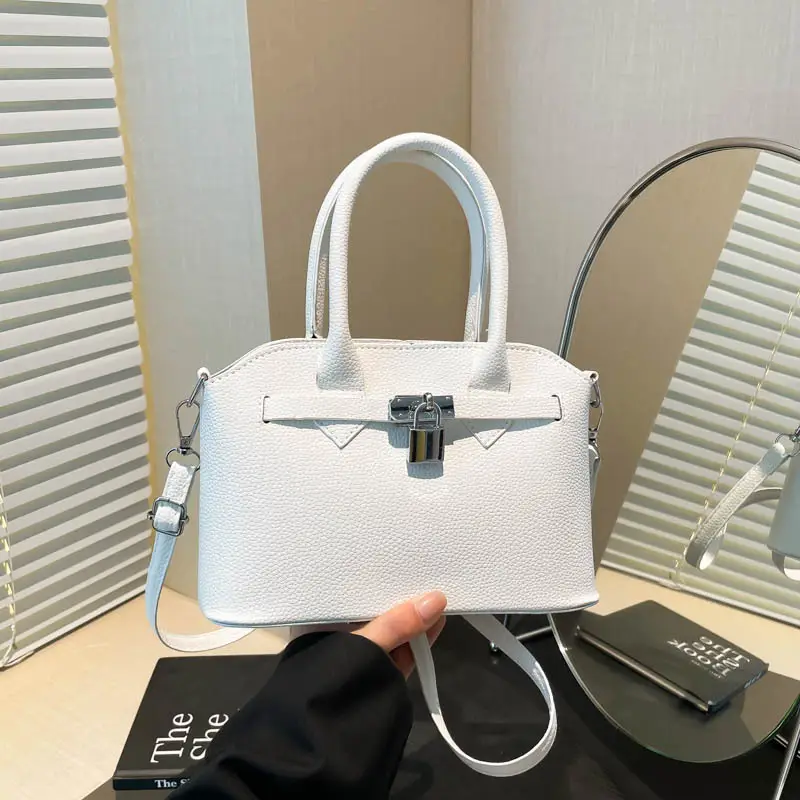 Pink Leather Shoulder Bag Women 2025 New Spring Summer - Image 2