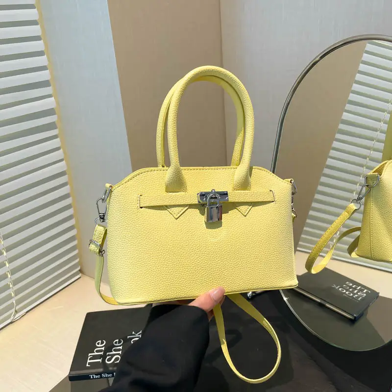 Pink Leather Shoulder Bag Women 2025 New Spring Summer - Image 4